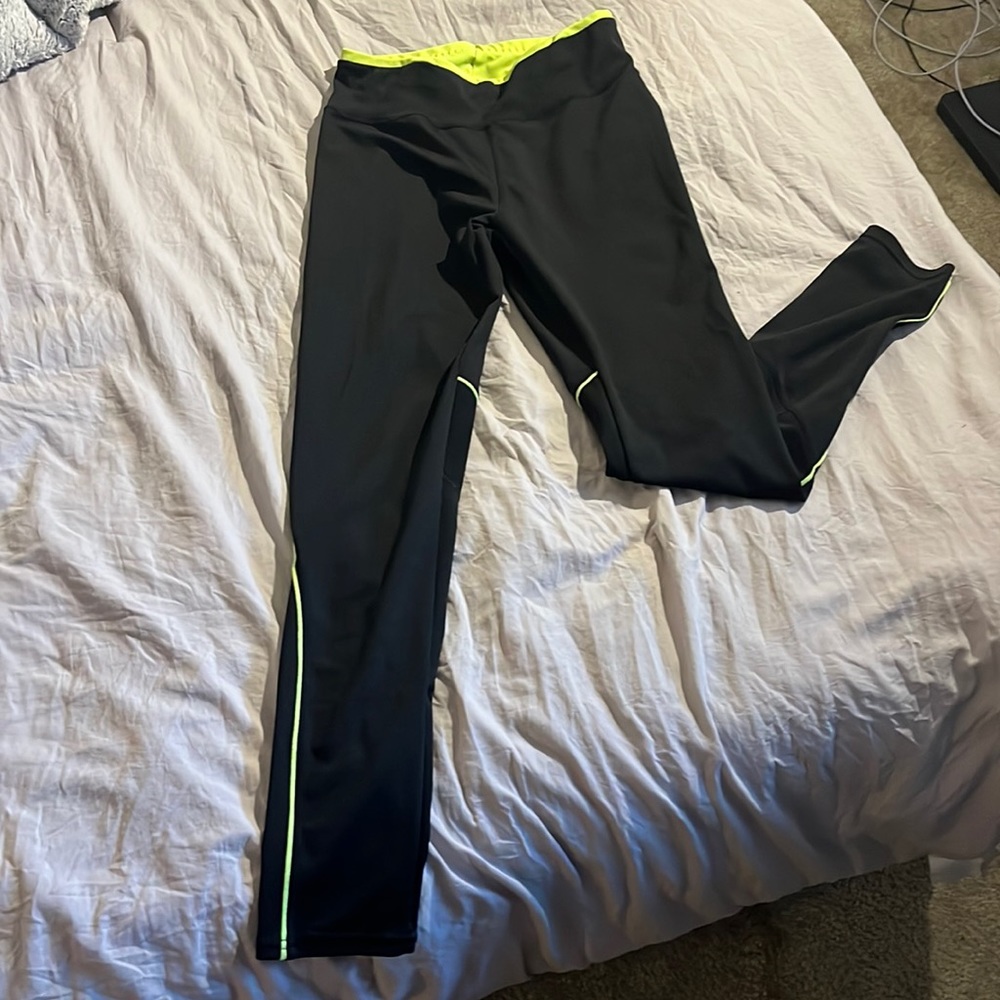Black & Neon Workout Leggings